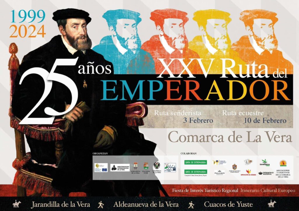 Cartel Ruta del Emperador Carlos V Jarandilla de la Vera